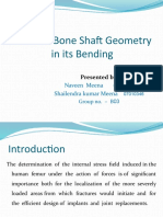 Effect of Bone Shaft Geometry in Its Bending