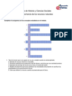 Guía de Historia y Ciencias Sociales - La importancia de los recursos naturales