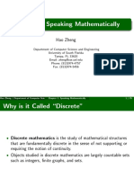 Speaking Mathematically