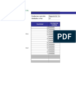 Costos de 17 Pax