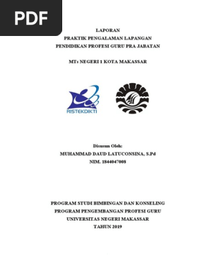 Laporan Ppl Profesi Ppg Prajabatan 2018