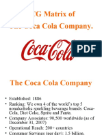 BCG Matrix For Coco Cola