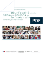 Convention Interministérielle Pour L'égalité Entre Les Filles Et Les Garçons, Les Femmes Et Les Hommes Dans Le Système Éducatif-2013