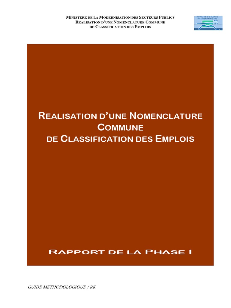 Guide Classification PDF | PDF | Gestion des ressources humaines | Business