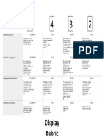 display rubric