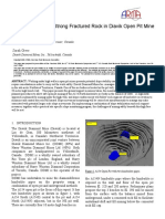 Ground Support in Strong Fractured Rock in Diavik Open Pit Mine