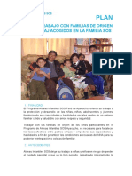 Plan de Trabajo Familias de Origen