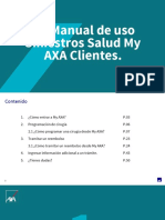 Manual de Uso Siniestros Salud My AXA Clientes Octubre 2018 PDF