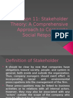 Business Ethics: Stakeholder Theory
