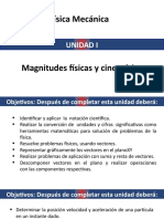 Unidad I. Magnitudes Fisicas y Cinematica..-1