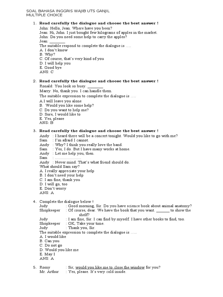 Soal Bahasa Inggris Wajib Uts Ganji1 Kls Xii 2019 Baghdad Iraq