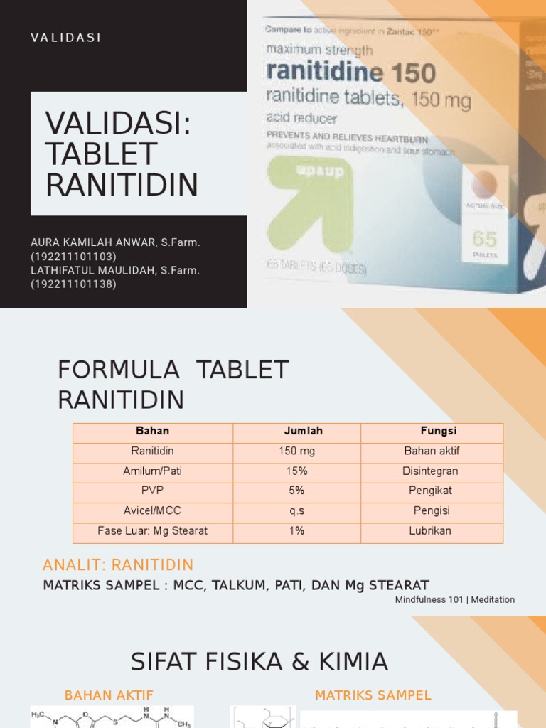 Validasi Metode Analisis Ranitidin | PDF