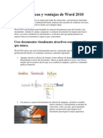 Características y Ventajas de Word 2010
