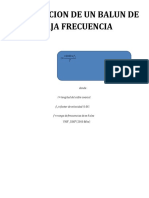 Fabricacion de Un Balun de Baja Frecuencia