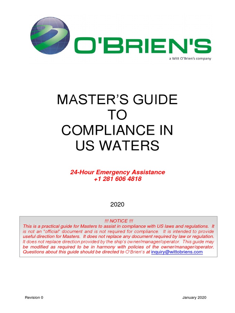 US Masters Guide 2020 Rev 0 PDF | PDF | Fuel Oil | Transport