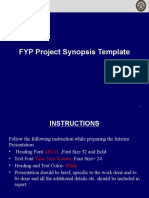 FYP Synopsis Template