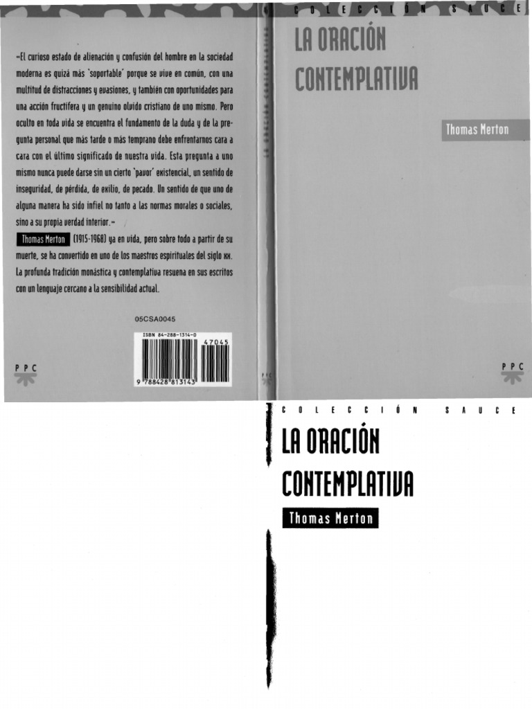 La Oración Contemplativa PDF | PDF