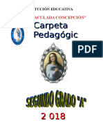 CARPETA PEDAGÓGICA Segundo Grado