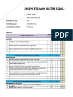 Format Analisis Butir Soal Us - Soal Pg-Bimtek Us SD