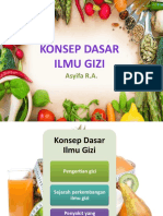 Konsep Dasar Ilmu Gizi