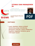 Motivasi Dan Manajemen Diri (BSMR)