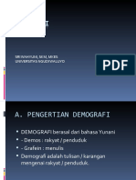 Konsep Demografi