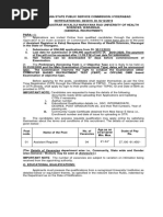 Notification of tpsc