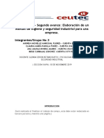 Tarea6.3 Segundo Avance Elaboracion de Un Manual de Higiene y Seguridad Industrial para Una Empresa - GRUPAL