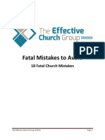 18 Congregational Mistakes 2016