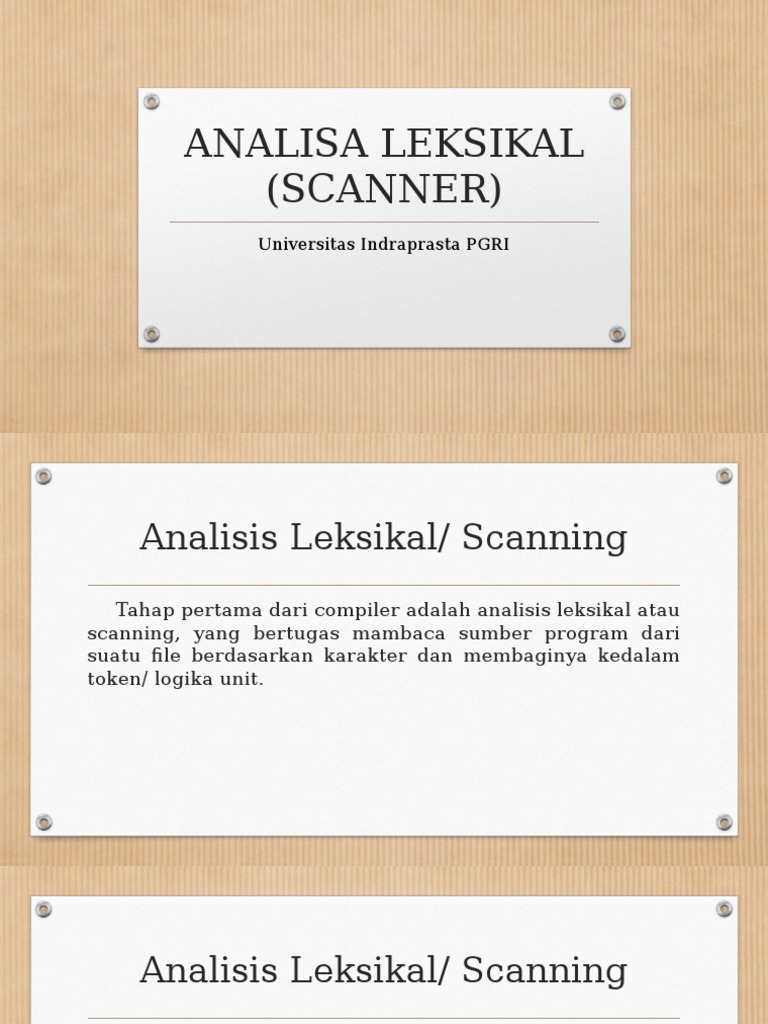 Analisa Leksikal (Scanner) | PDF