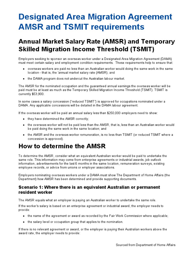 DAMA: AMSR and TSMIT Guidelines | PDF | Salary | Overtime