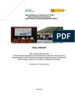 Final Report of Spain Solar Energy Project - Vu Quang Dang