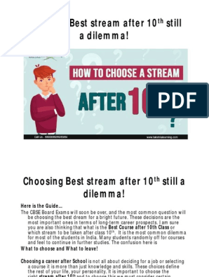Which Stream is Best After 10th - A Complete Guide