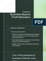 Business Beyond Profit Motivation