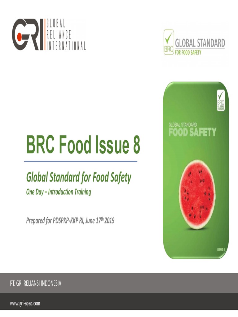 Introduction Training Brc Food Issue 8 1 Day Hazard Analysis And Critical Control Points Food Preparation
