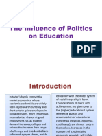 The Influence of Politics On Education