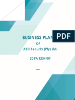 Business Plan Example PDF