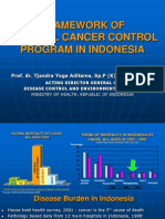 Framework of National Cancer Control Program in Indonesia