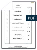 Index: Sr. No. Particulars Page No