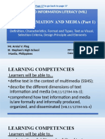 MIL principles and elements in media