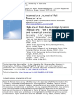 High-Speed train-track-bridge dynamic intreaction -part-I_theoretical model and numerical simulation zhai2013