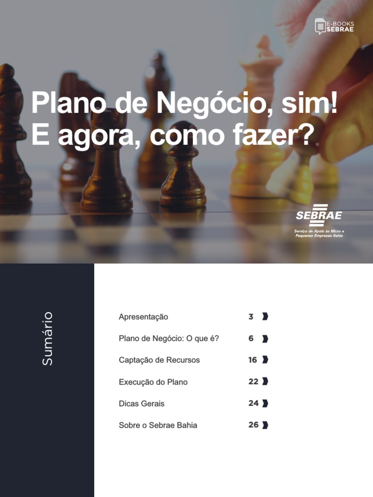 Guia Prático para Plano de Negócios Sebrae | PDF | Plano de negócios ...