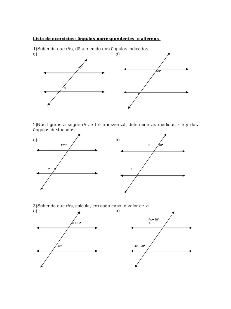 Usando conceitos de ângulos complementares e suplementares determine as  medidas dos ângulos indicados 