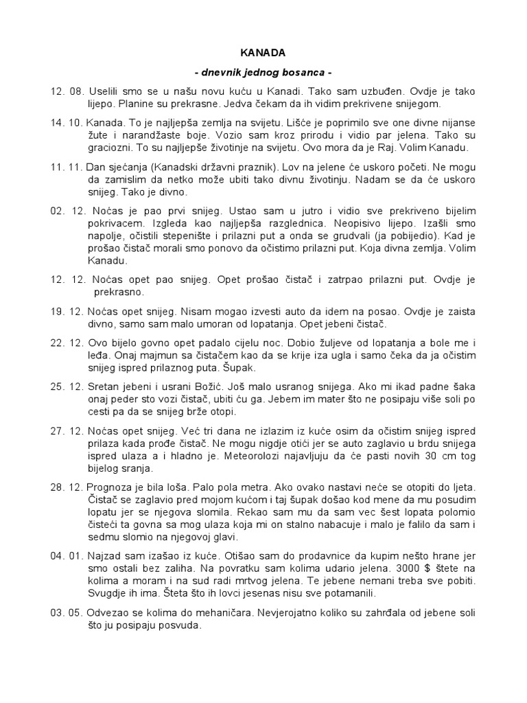 Bosanac U Kanadi | PDF