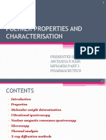 Polymer Properties and Characterisation Techniques