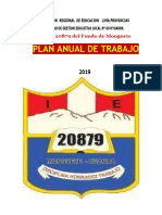 Plan anual de trabajo 2019 I.E. No 20879 Monguete