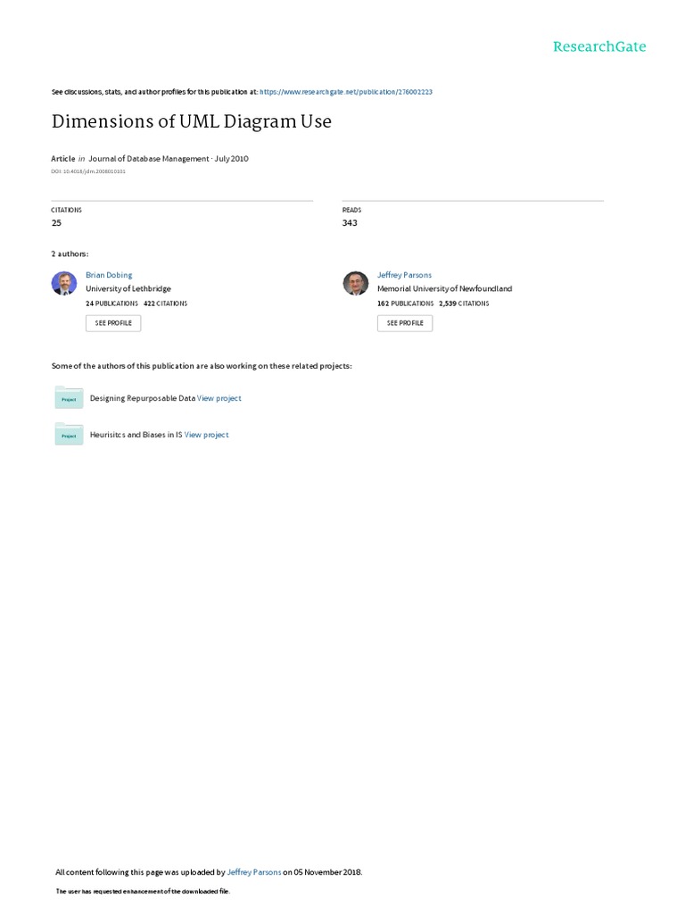 UML Diagram Usage in Software Development | PDF | Unified Modeling ...