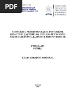 Download Limba Germana Programa Titularizare 2011 by OvToma SN45154569 doc pdf