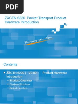 ZXCTN 6220 Hardware Overview | PDF | Ethernet | Input/Output