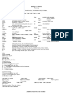 Book 1 Lesson 1: American Language Course Level I